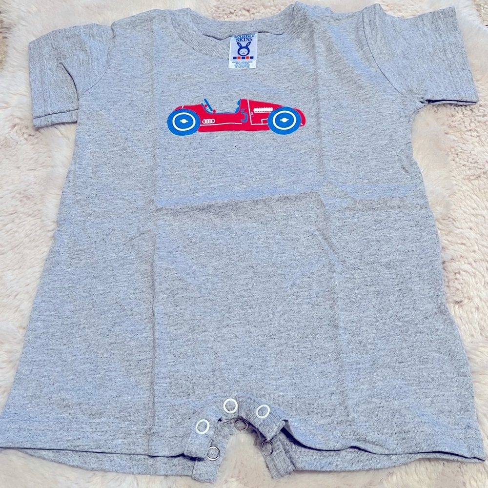 Audi Racing Car Gray Toddler Oneside